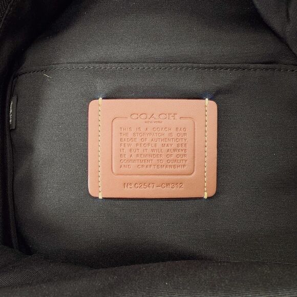 Coach CW312 West Pack in Signature Canvas Leather Camo Print Grey Sling Bag NWT - Picture 6 of 7